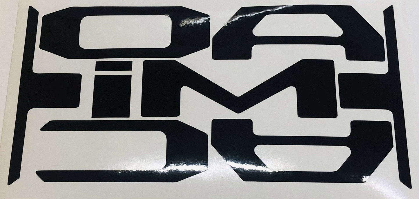 Premium Cast Vinyl Decal Letter Inserts for 2024-2026 Tacoma Tailgate