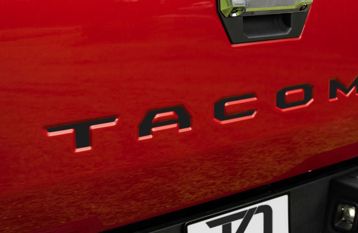 Premium Cast Vinyl Decal Letter Inserts for 2024-2026 Tacoma Tailgate