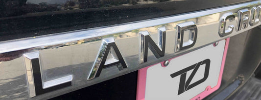 Premium Cast Vinyl Decal Letters for 2016-2021 Land Cruiser Liftgate