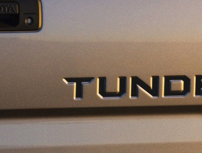 Premium Cast Vinyl Decal Letter Inserts for 2014-2021 Tundra Tailgate