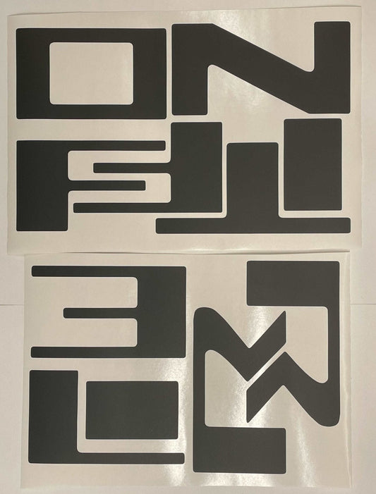 Premium Cast Vinyl Decal Letter Inserts for 2022-2025 Frontier Tailgate