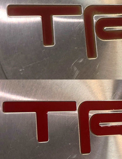 Premium Cast Vinyl Decal Letter Inserts for Tundra TRD Rock Warrior Wheel Center Caps