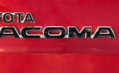 Premium Cast Vinyl Decal Letter Inlays for 2005-2015 Tacoma Door and Tailgate Emblems