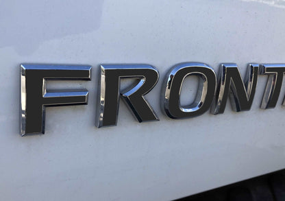 Premium Cast Vinyl Decal Letter Inlays for 2005-2021 Frontier Tailgate Emblems