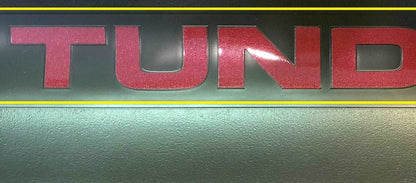 Premium Cast Vinyl Decal Letter Inlays for 2007-2013 Tundra Front Door Sill Protectors x2