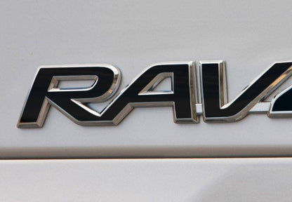 Premium Cast Vinyl Decal Letter Inlays for 2013-2025 RAV4 Rear Door
