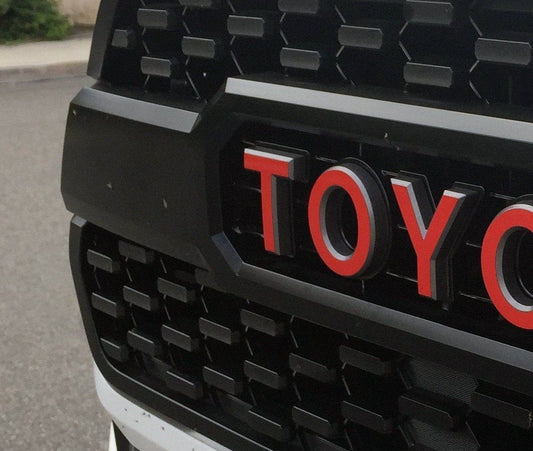 Premium Cast Vinyl Decal Letter Inlays for 2015-2025 Tacoma TRD PRO Grille