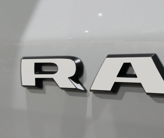 Premium Cast Vinyl Decal Letter Inlays for 2019-2026 RAM Doors