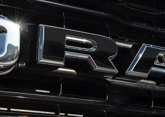 Premium Cast Vinyl Decal Letter Inlays for 2019-2026 RAM Grille