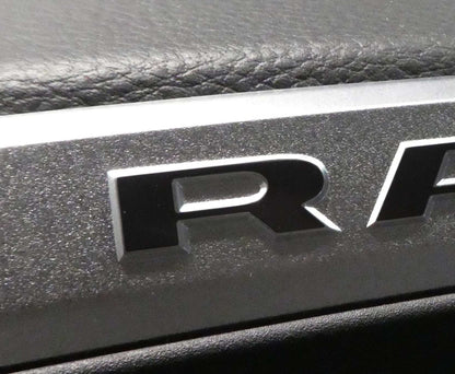 Premium Cast Vinyl Decal Letter Inlays for 2019-2026 RAM Dashboard