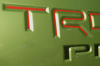 Premium Cast Vinyl Decal Letter Inserts for 2022-2023 Tacoma TRD Pro Bedside Fenders x2