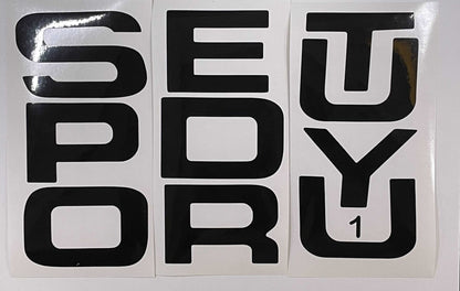 Premium Cast Vinyl Decal Letter Inserts for 2008-2016 SUPER DUTY Grille