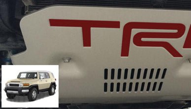 Premium Cast Vinyl Decal Letter Inserts for 2010-2014 FJ Cruiser Skid Plate