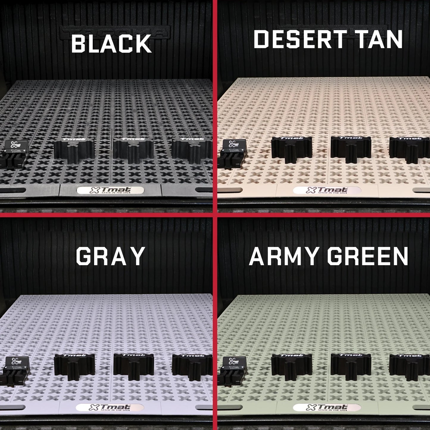 Tmat Midsize Truck Bed Organizer Slide Out Mat | Universal Fit for 5' Beds (Tacoma, Ranger, Colorado & More)