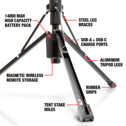 FLi-OVERLANDER 10' Telescoping Light with Wireless Remote