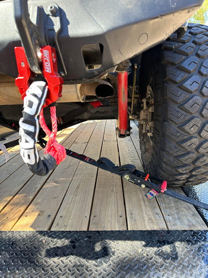 3/4'' Extreme duty Aluminum D-Shackle set (9T)-Ceramic coated (LIFETIME WARRANTY*)-Raw Shackles and Red are scheduled for delivery during the week commencing July 6th