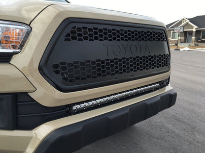 32" Lower Bumper Flush Slim Light Bar Kit For 2016-2023 Toyota Tacoma