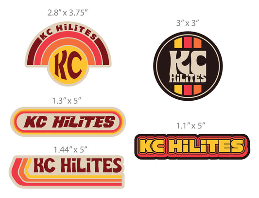 Reimagined Retro KC Logos Sticker Pack